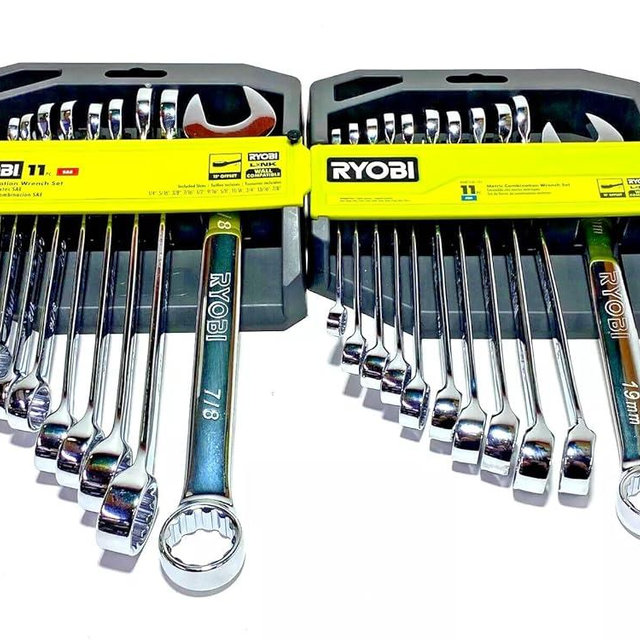 RYOBI 22 PC. SAE & Metric Combination Wrench Set