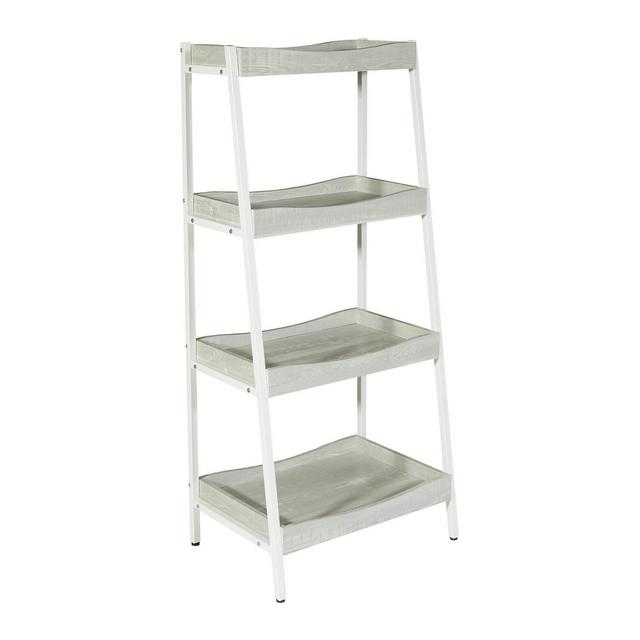 4 Shelf Jasper Storage Unit Gray - OSP Home Furnishings