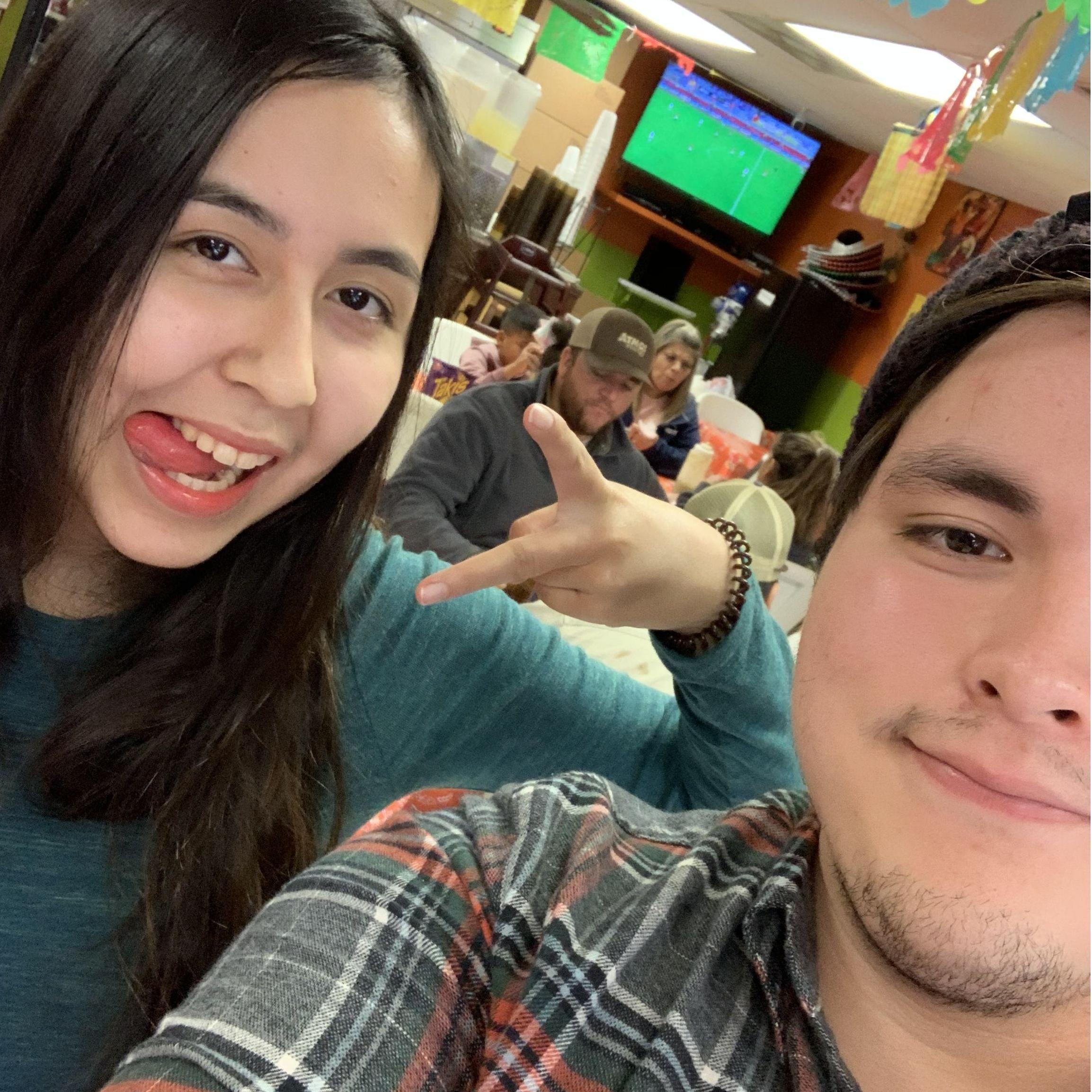 Our very first photo together... before we started dating