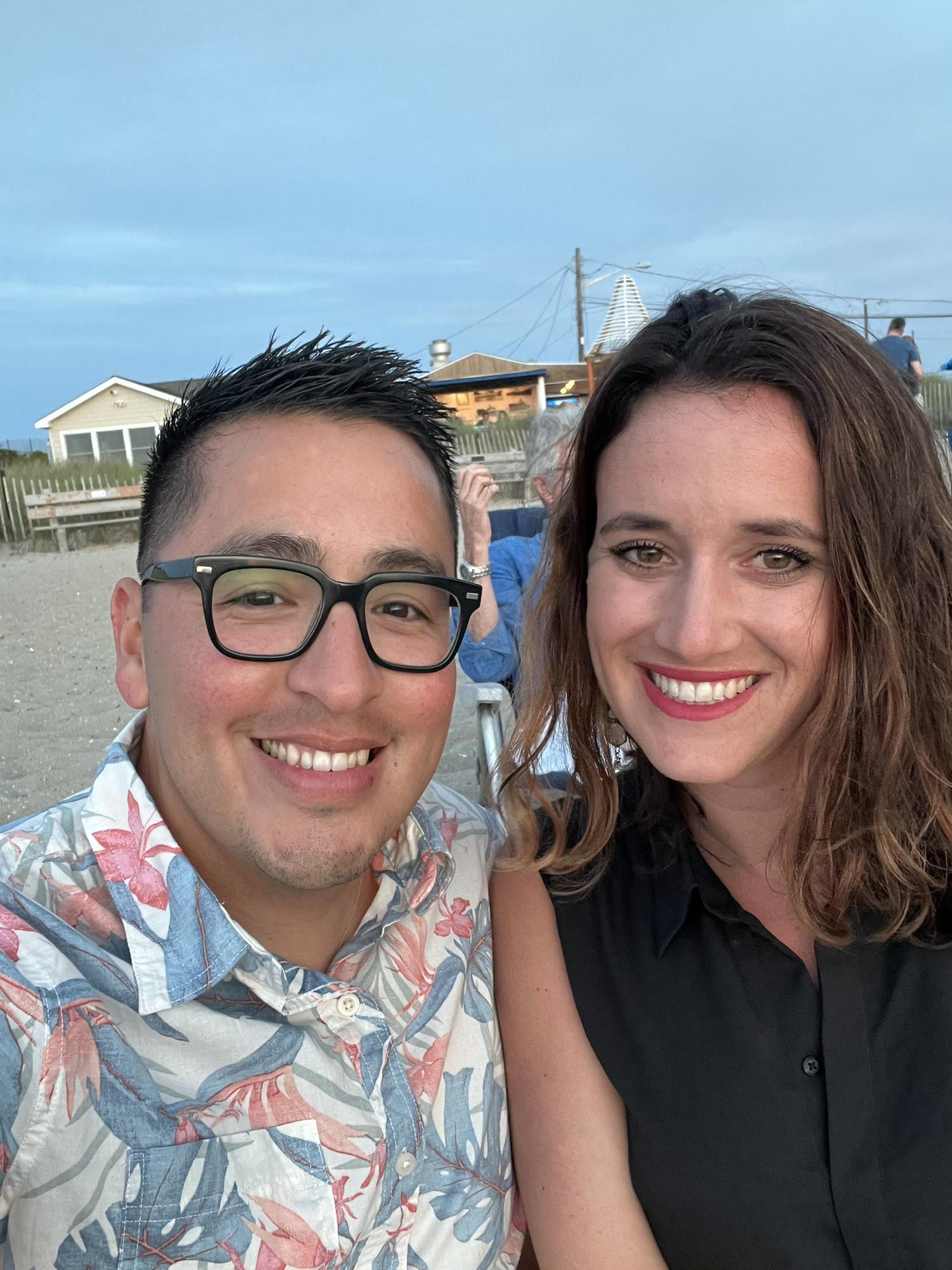 A little tan while watching the sunset in New Jersey.