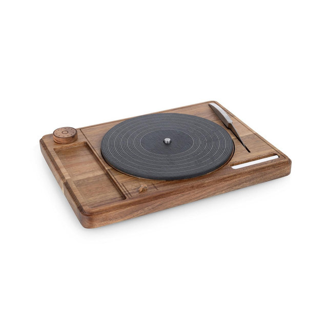 Toscana Turntable Acacia and Slate Cheese Board Set