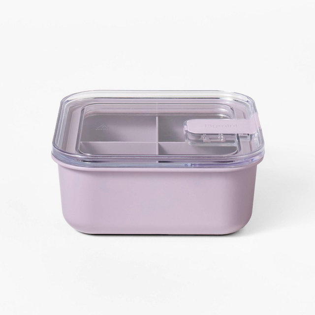 Square Bento Meal Prep Food Storage Container Lavender - Figmint™