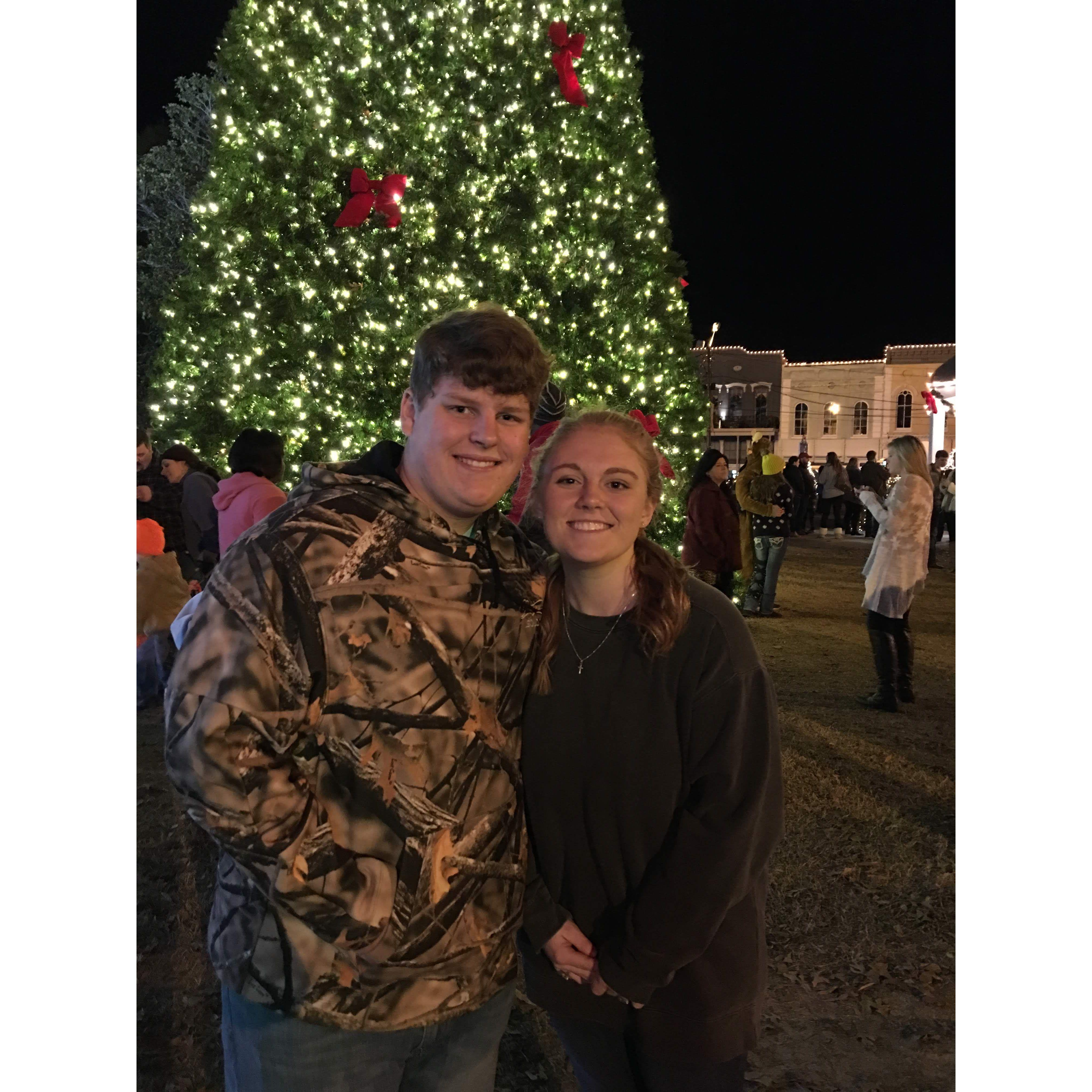 Our first Christmas together at Canton lights