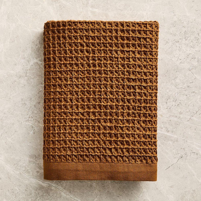 Waffle Bath Towel, Rust