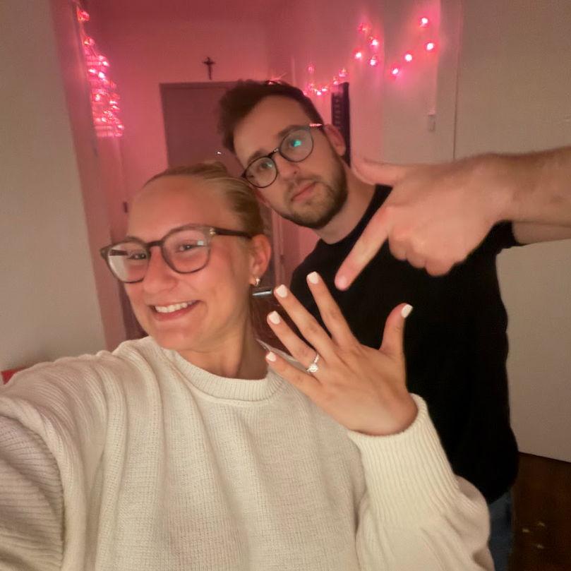 The night we got engaged!
