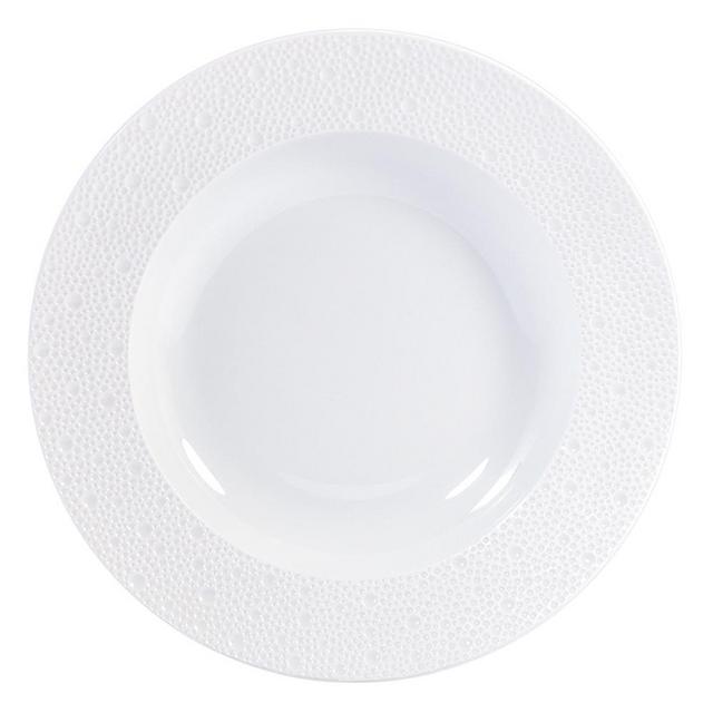 Ecume blanc - soup plate with wings