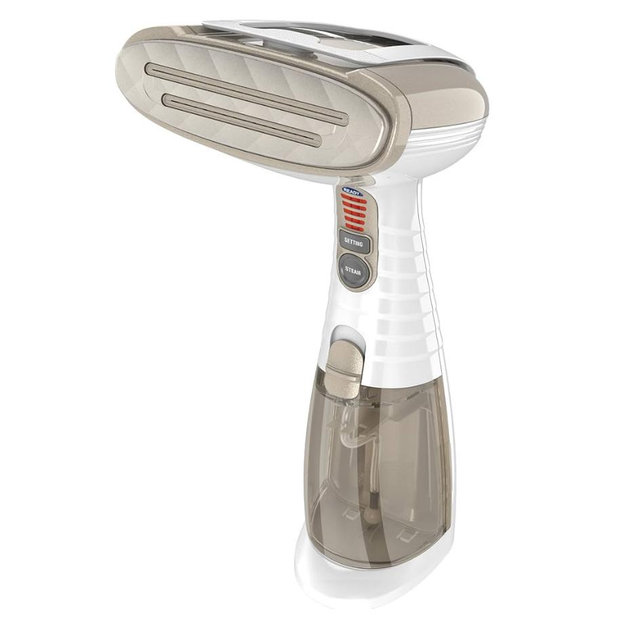 Conair Turbo Extreme Steam Hand Held Fabric Steamer, GS59X, 1875W, 15 min, 7.3 oz, White/Champagne