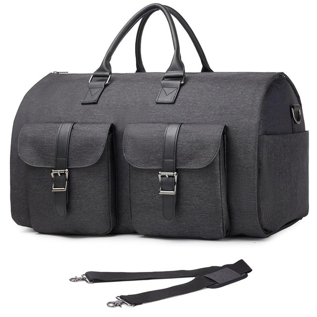 seyfocnia Convertible Travel Garment Bag,Carry on Garment Duffel Bag for Men Women - 2 in 1 Hanging Suitcase Suit Business Travel Bag