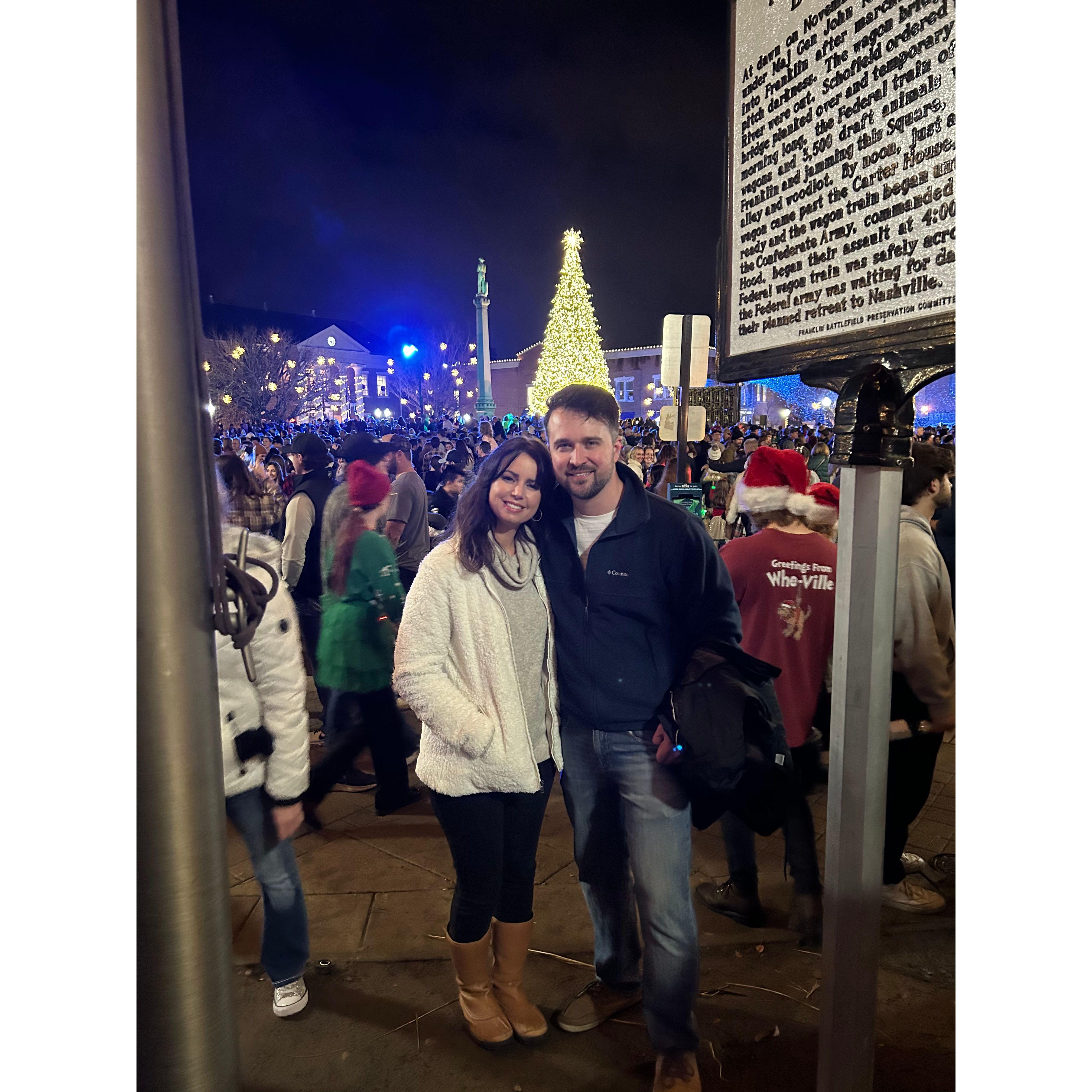 When the girl you really like spontaneously invites you to the Franklin TN tree lighting event, YOU GO TO THE TREE LIGHTING EVENT!