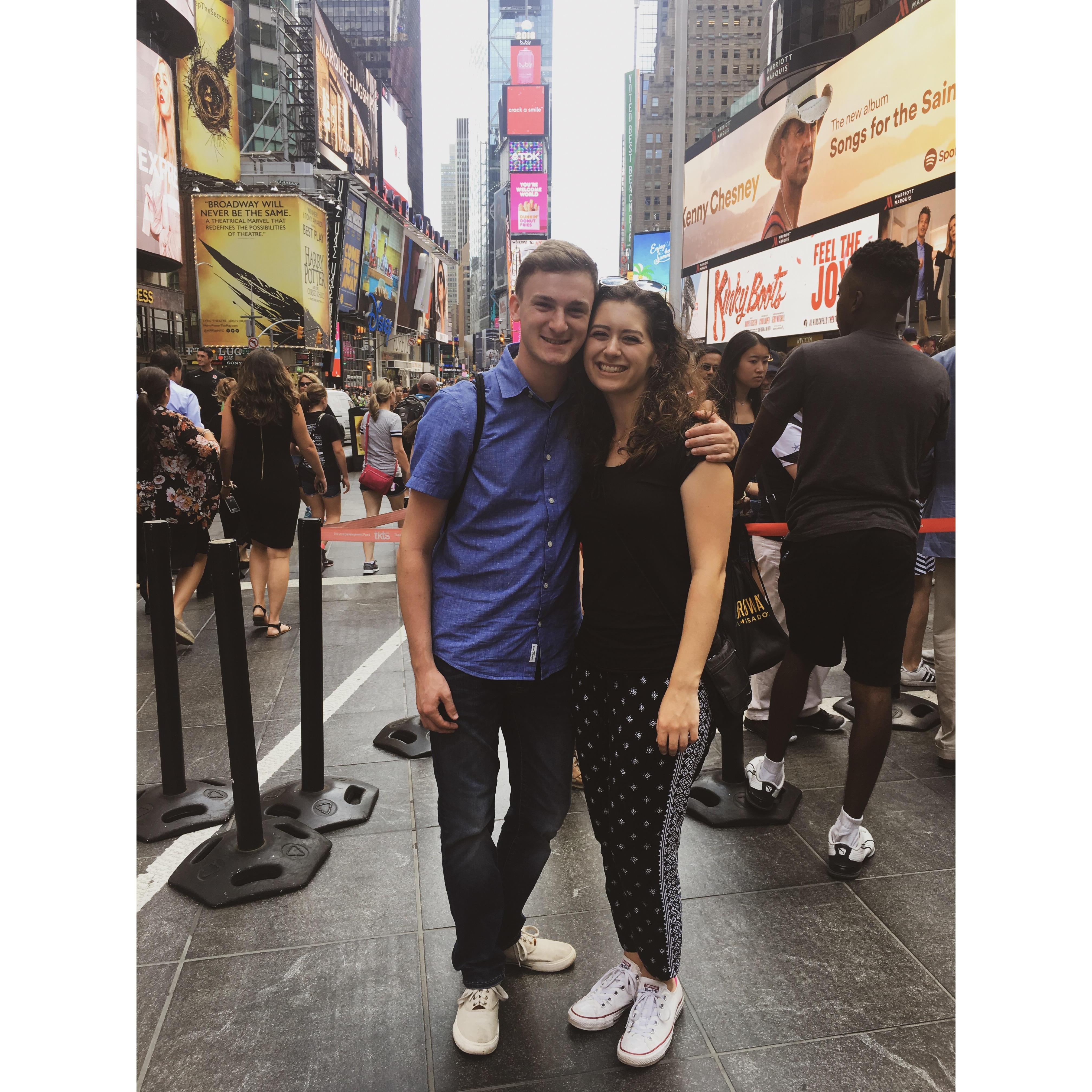 Our first trip together as a couple (and Holly's first visit to NYC)!