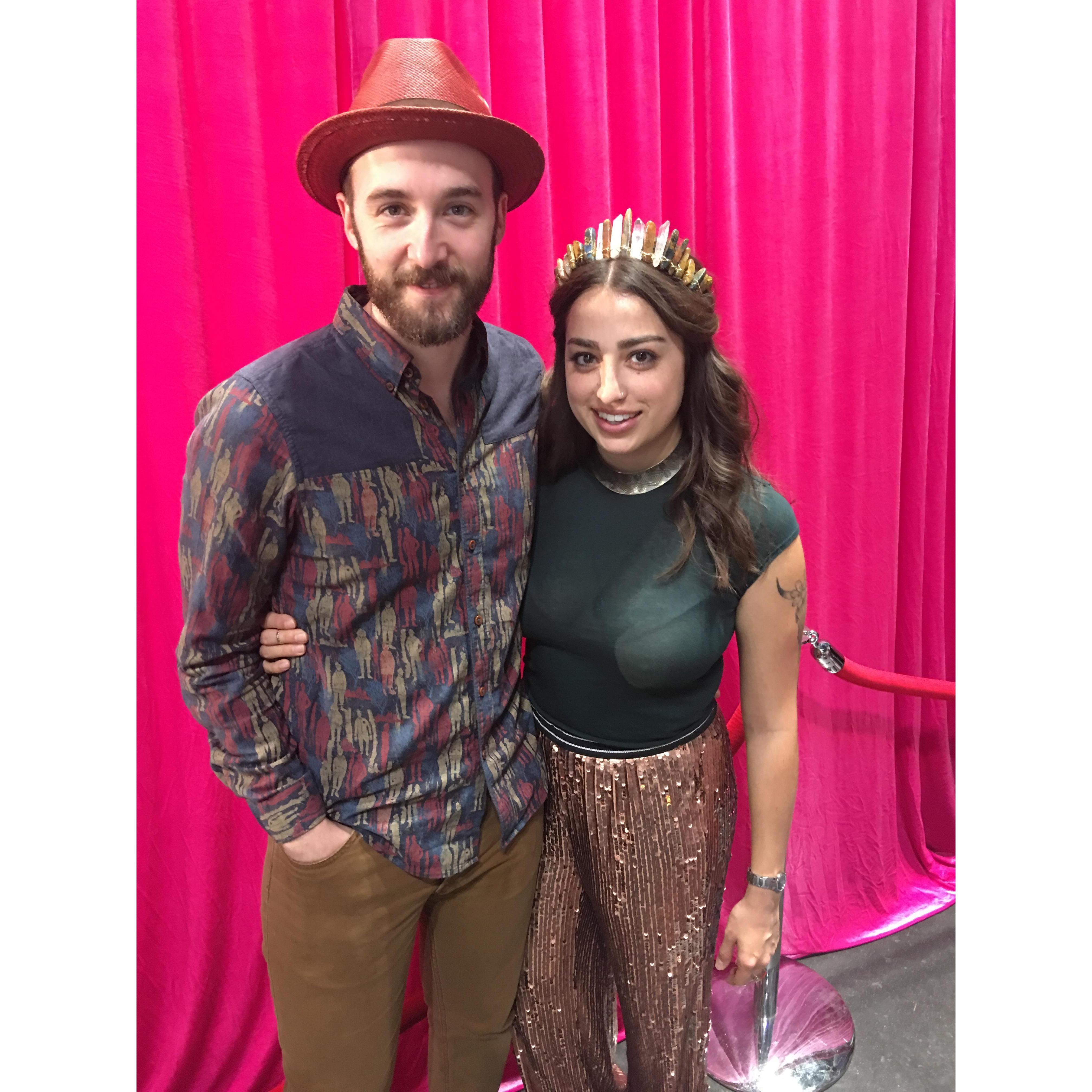 Rupauls's Drag Con 2017, right before we met Rupaul himself. He liked Jessica's pants.