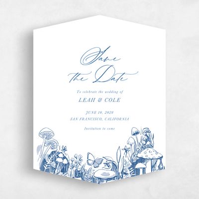 Blue Diamond Wedding Save the Date - Kalinda Portrait