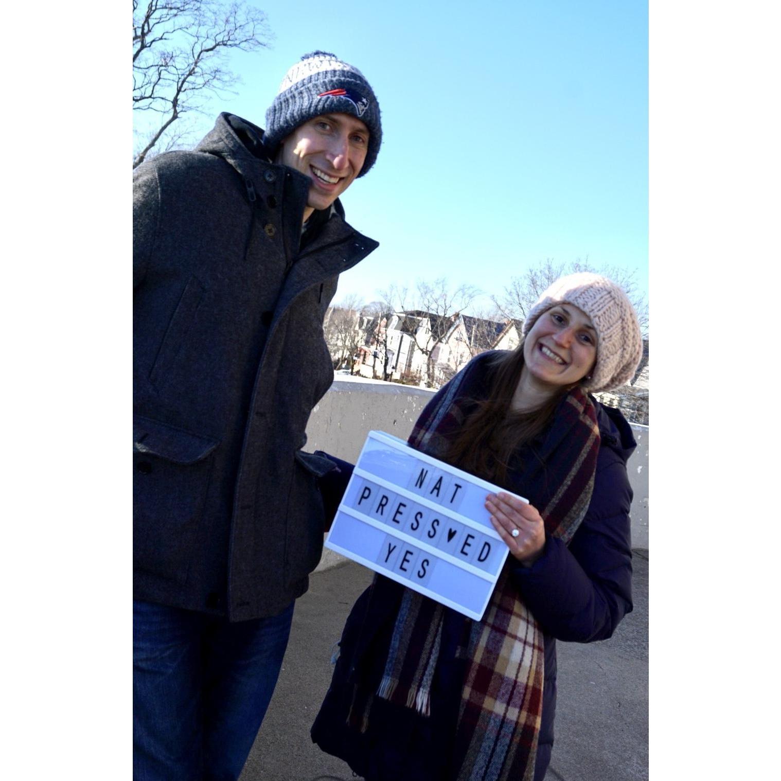 Engagement photos and sign courtesy of Andrea and Johnny Occean!