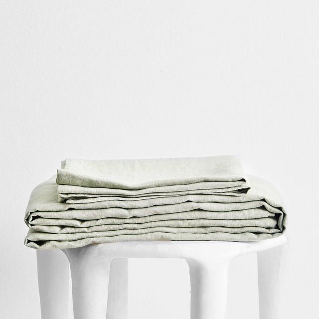 Sage 100% Flax Linen Sheet Set (Queen)