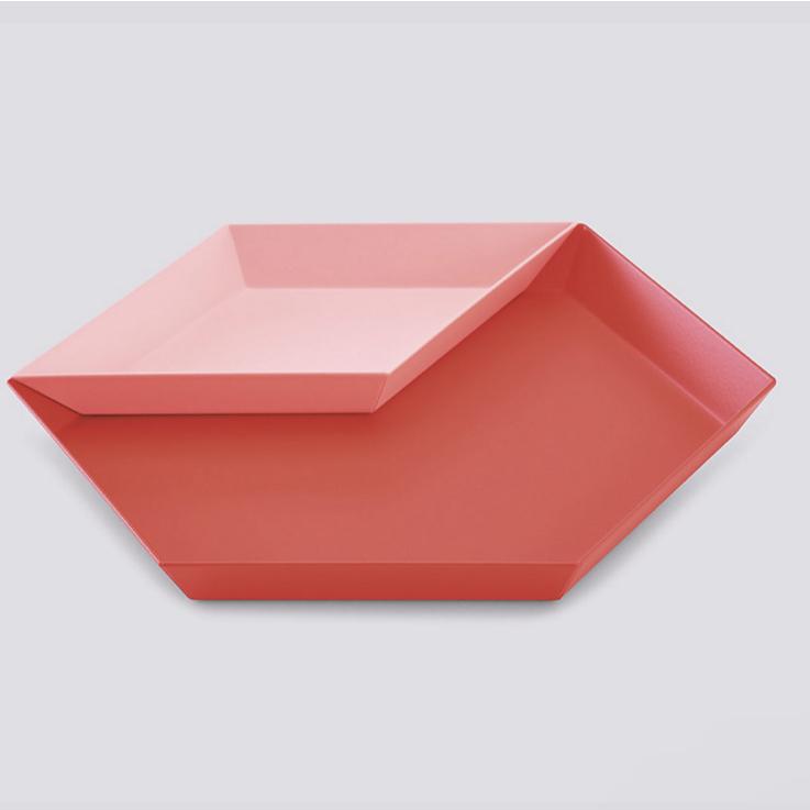 Kaleido Tray Set - Pink & Red