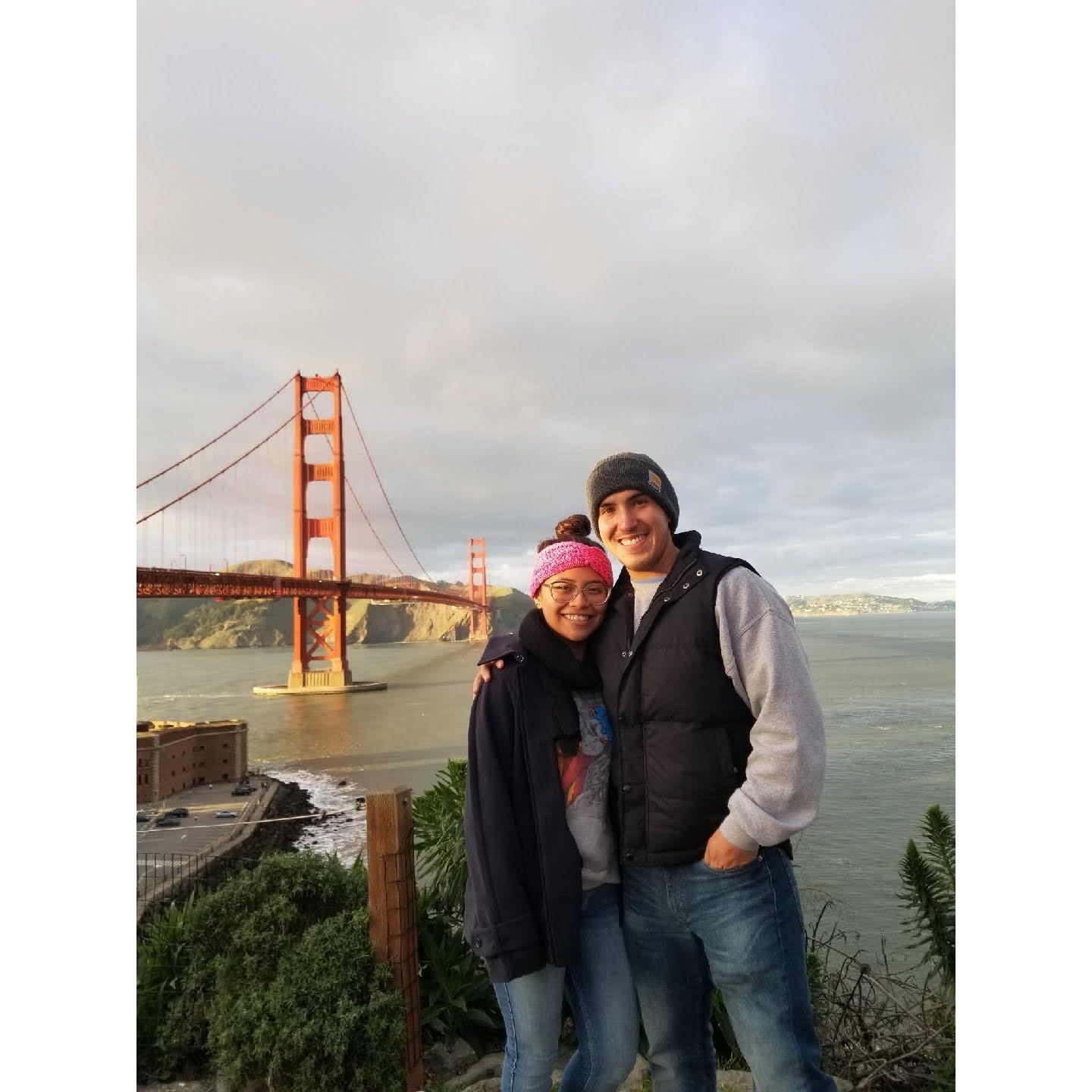 Angel and Michelle in San Francisco while attending UC Berkeley