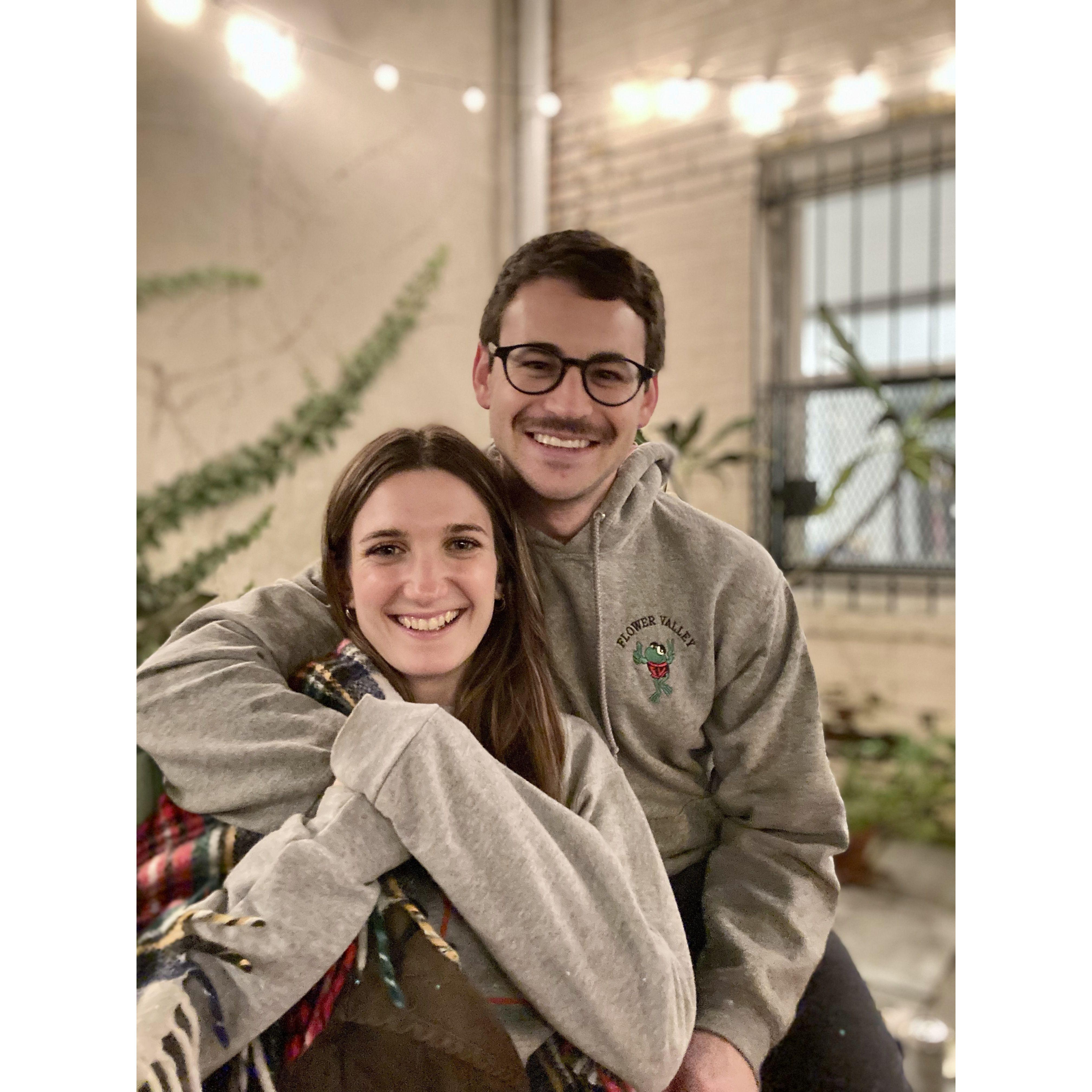 Our very first picture together, September 2021