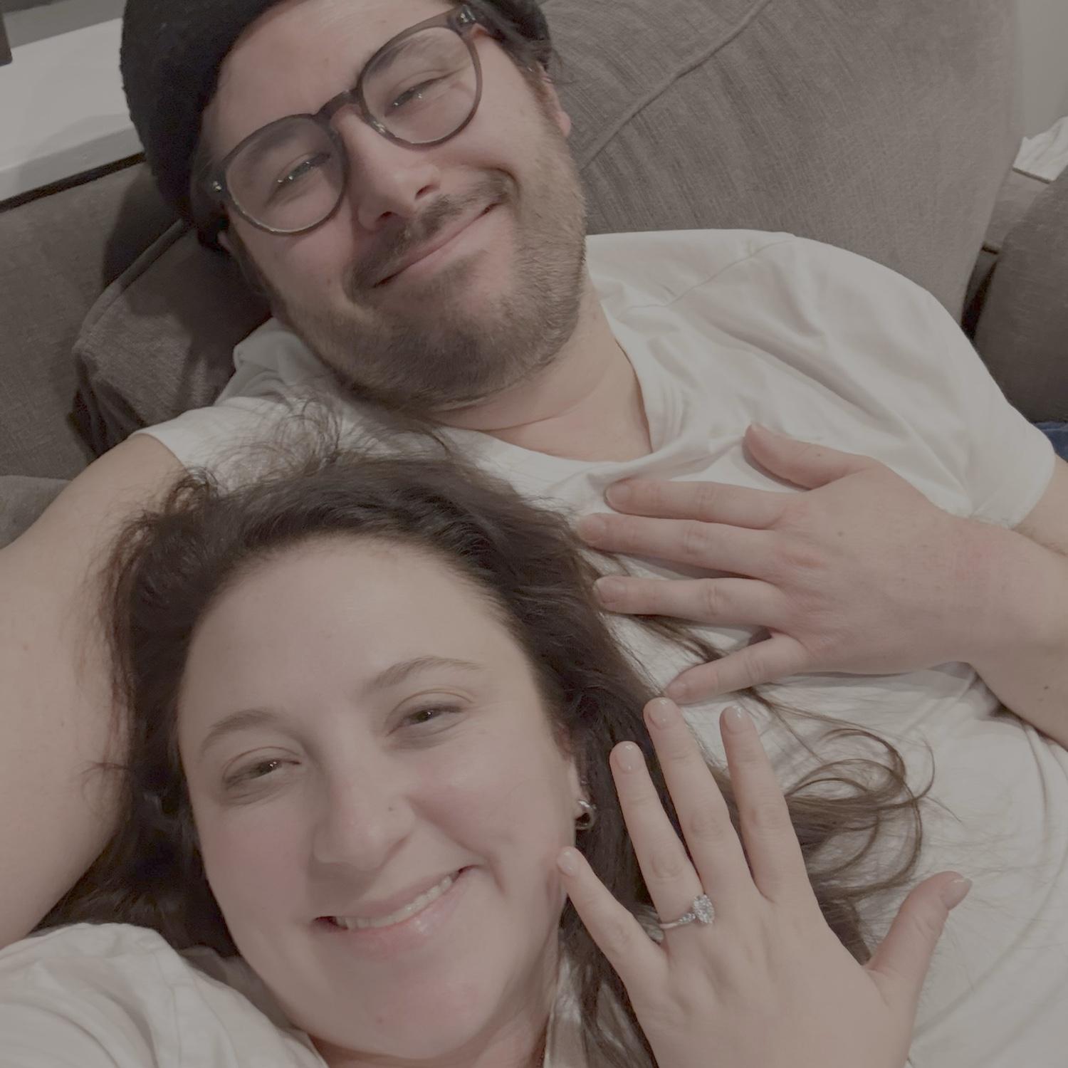 After our traditional Thai food Valentines Day feast, Chris switched out the fortune of a fortune cookie to say “Will you marry me?”