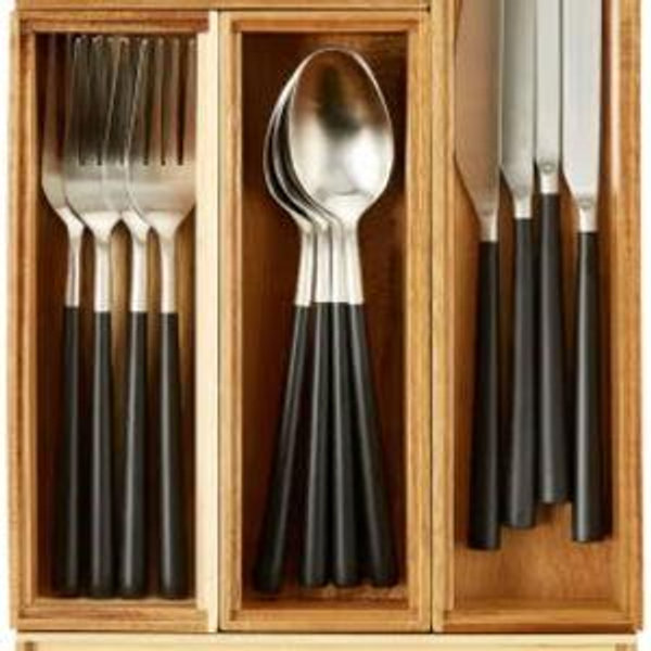 Rowan 9" x 18" Acacia Drawer Organizer Starter Kit