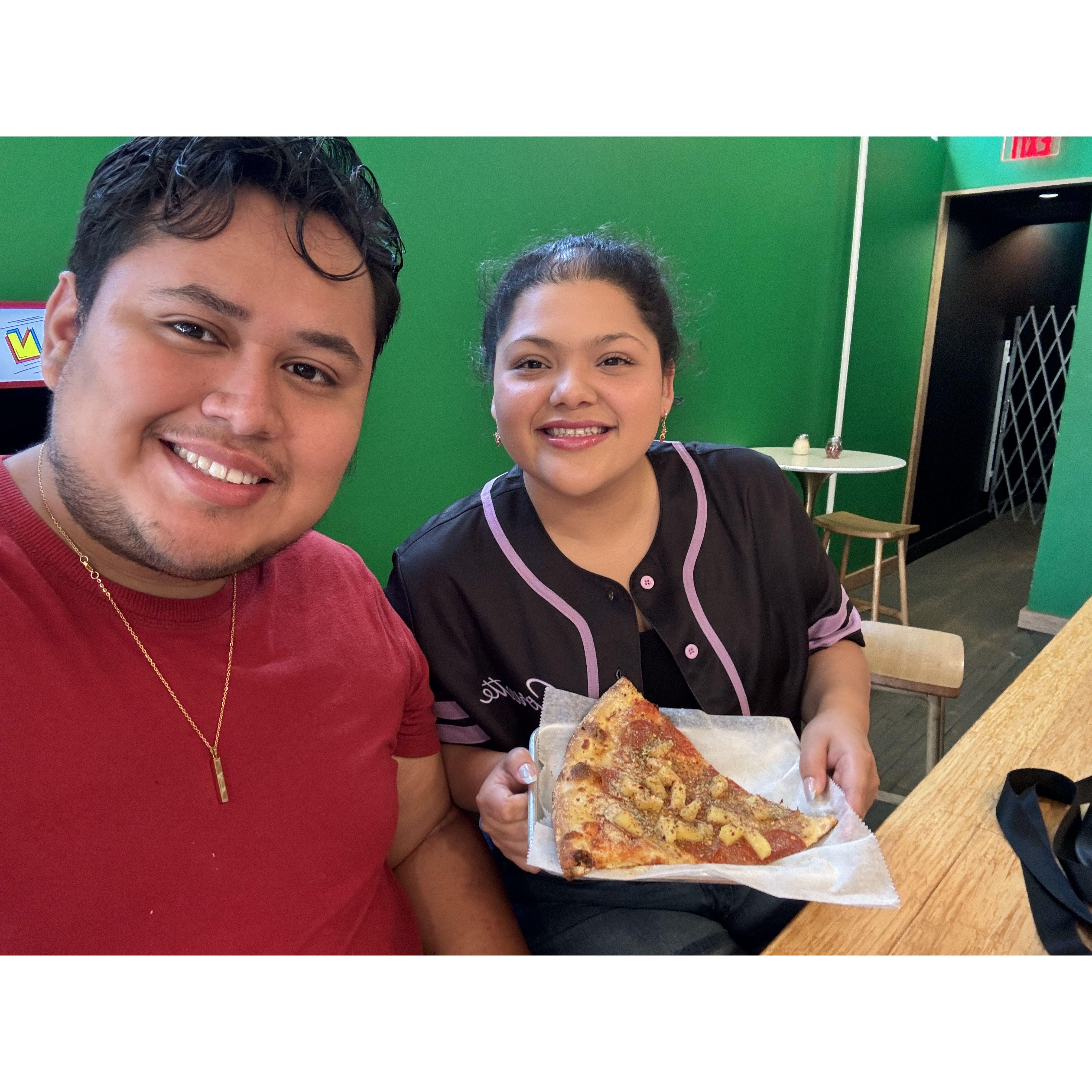 Our favorite pizza place in Alexandria, Virginia.