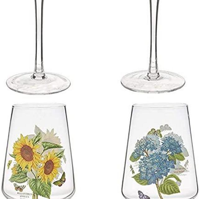 Portmeirion Botanic Garden Set of 4 Wine Glasses …