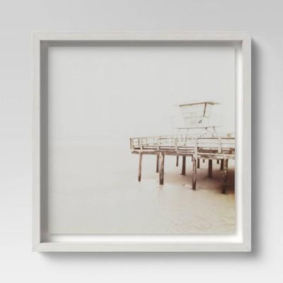 16" x 16" Beach Tower Framed Print - Threshold™
