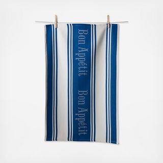 Bon Appetit Jacquard Tea Towel, Set of 2