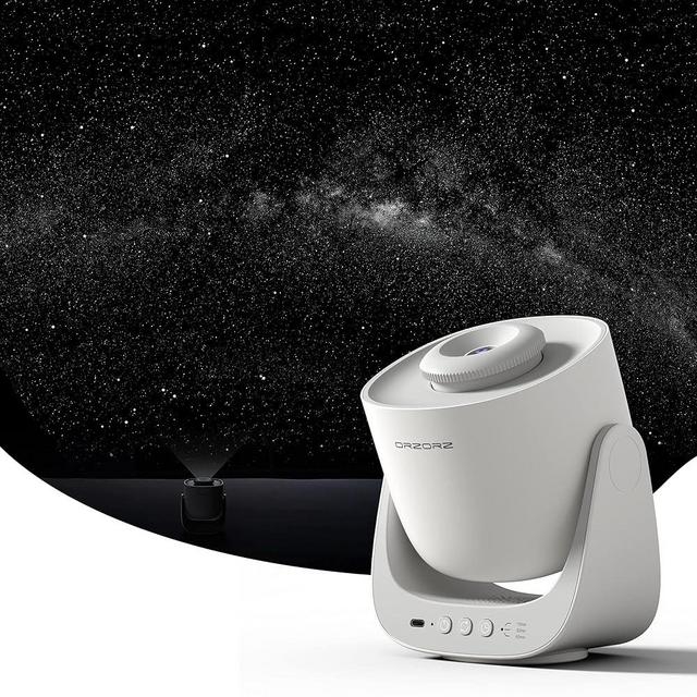Star Projector, Orzorz Galaxy Night Light, Home Planetarium Projector with Rechargeable Battery, Sky Light Living Room Decor, Real Starry Nebula, Planet Presentation for Kids, Teen Girls, Adults…