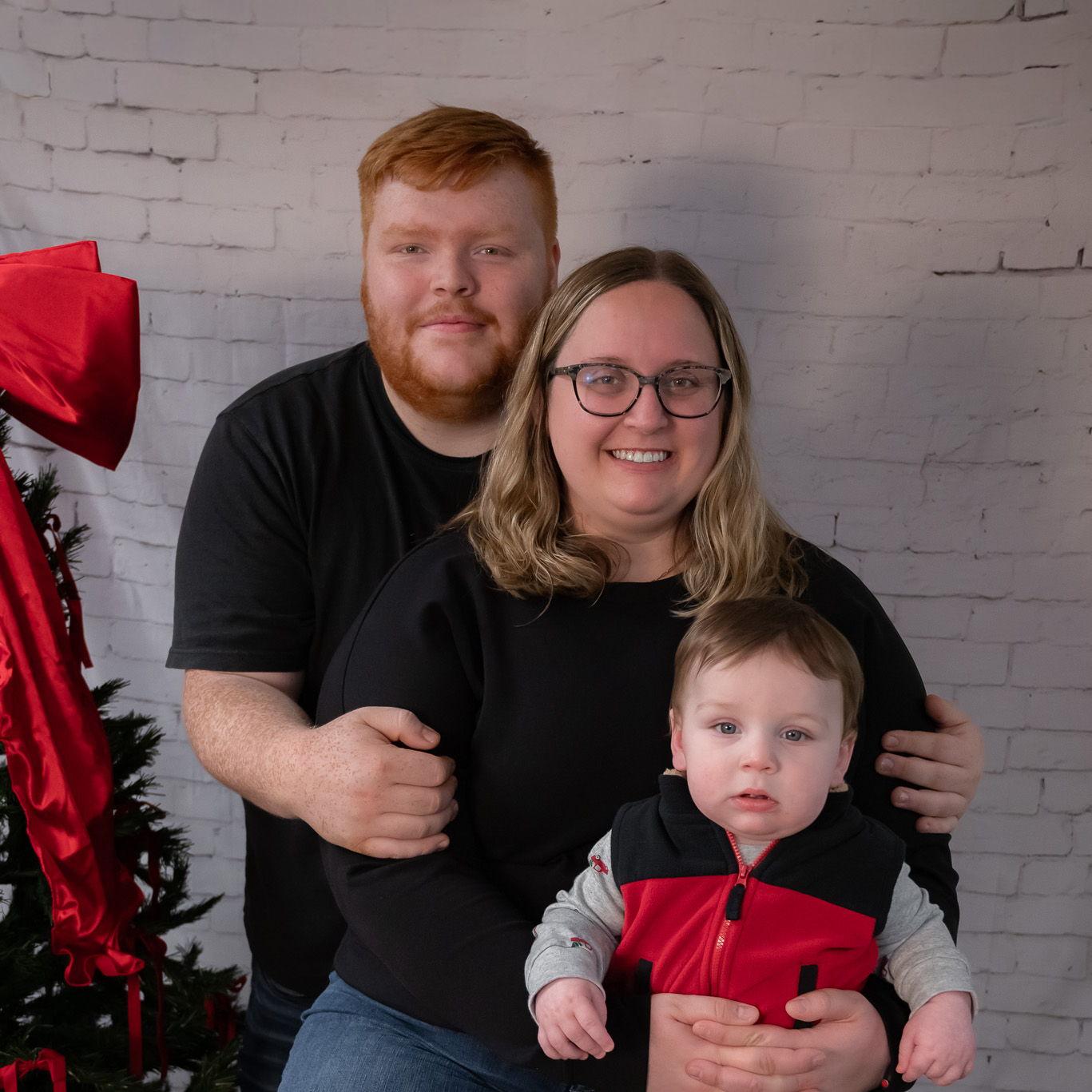 Wyatt's 1st Christmas photos