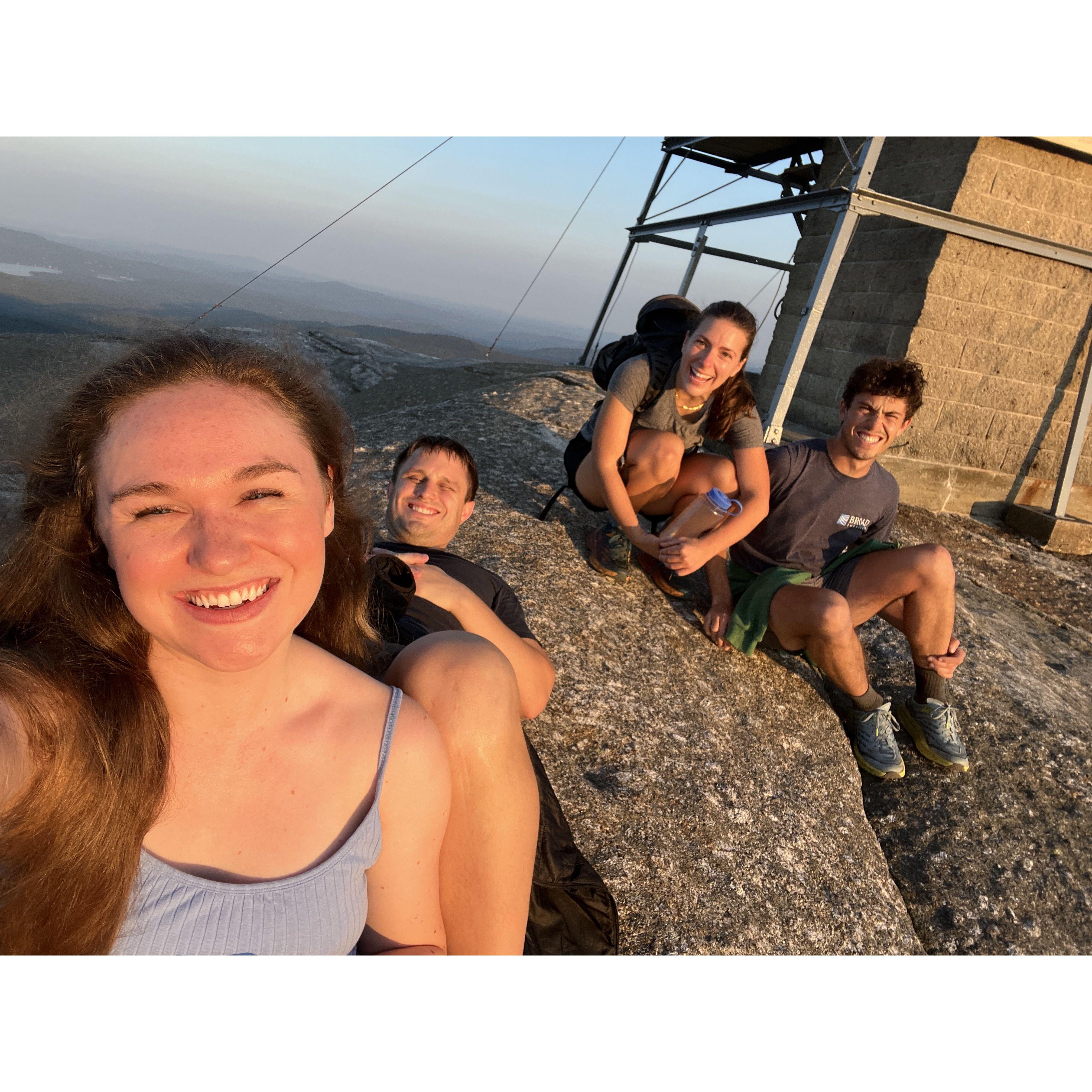 Mt. Cardigan hike with our 
roommates 2024