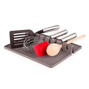 Tomorrow's Kitchen XL Utensil Rest in Grey