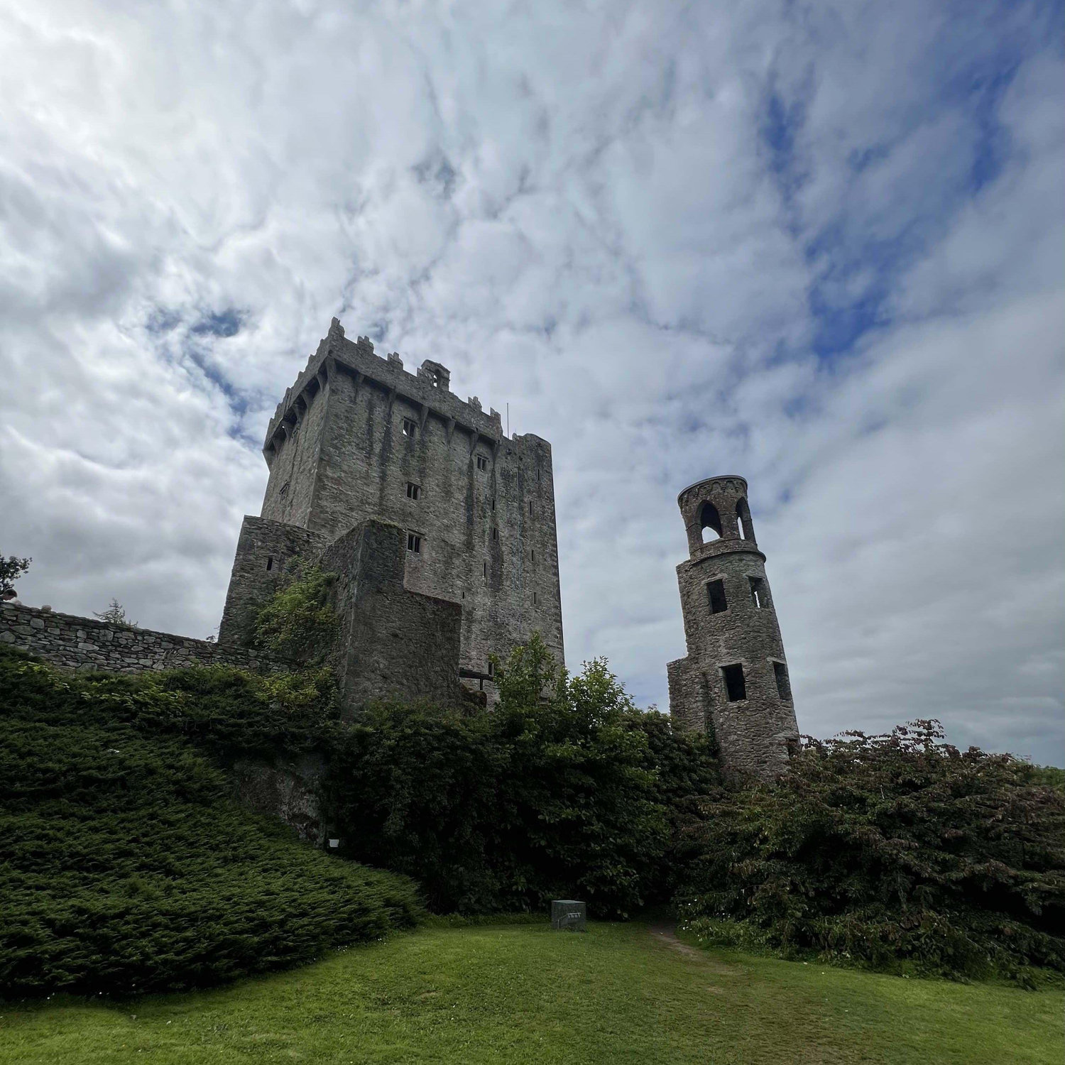 The Blarney Castle in Ireland is famous for the Blarney Stone high atop the rim of the structure. It is said that kissing the Blarney Stone grants you the gift of gab!