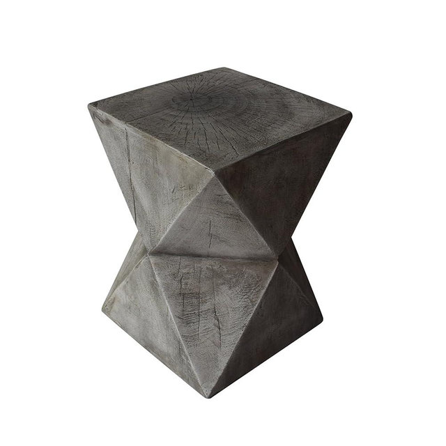 Christopher Knight Home Manuel Weight Concrete Accent Table, Light Gray
