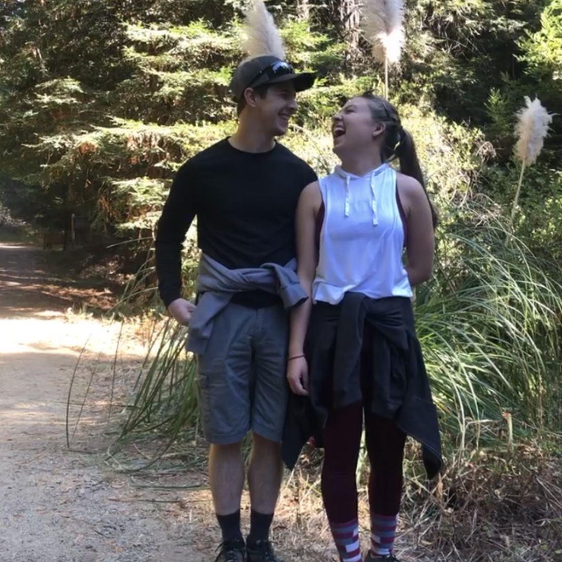November 2, 2019
Hiking and laughing somewhere in the Santa Cruz Mountains