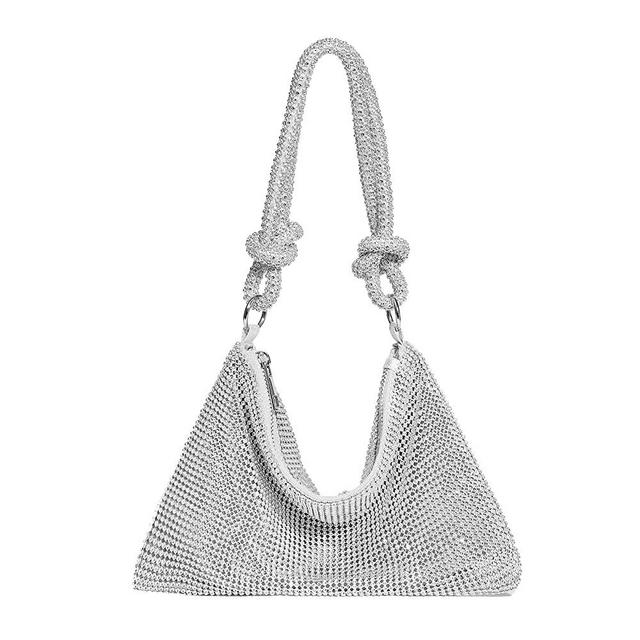 YUWITA Rhinestone Purse Women Evening Glitter Sparkly Mini Bag