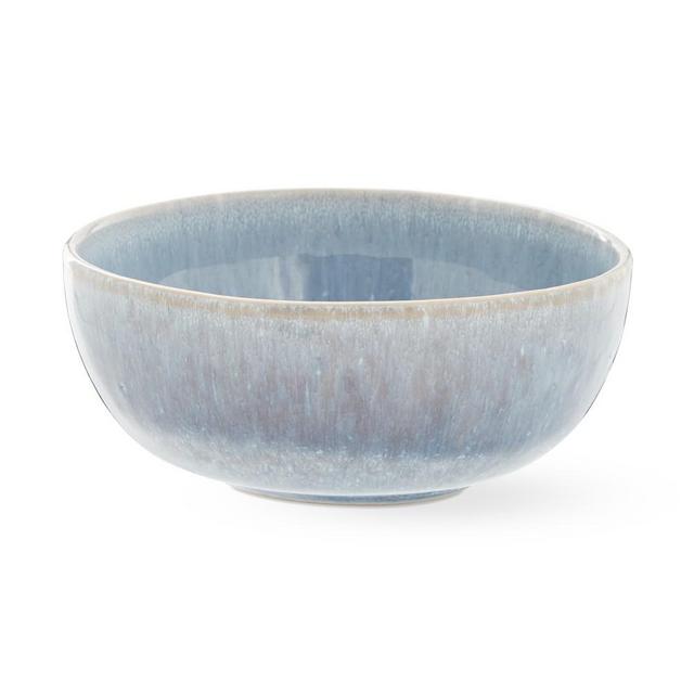 Reactive Glaze Cereal Bowls, Set of 4, Light Blue