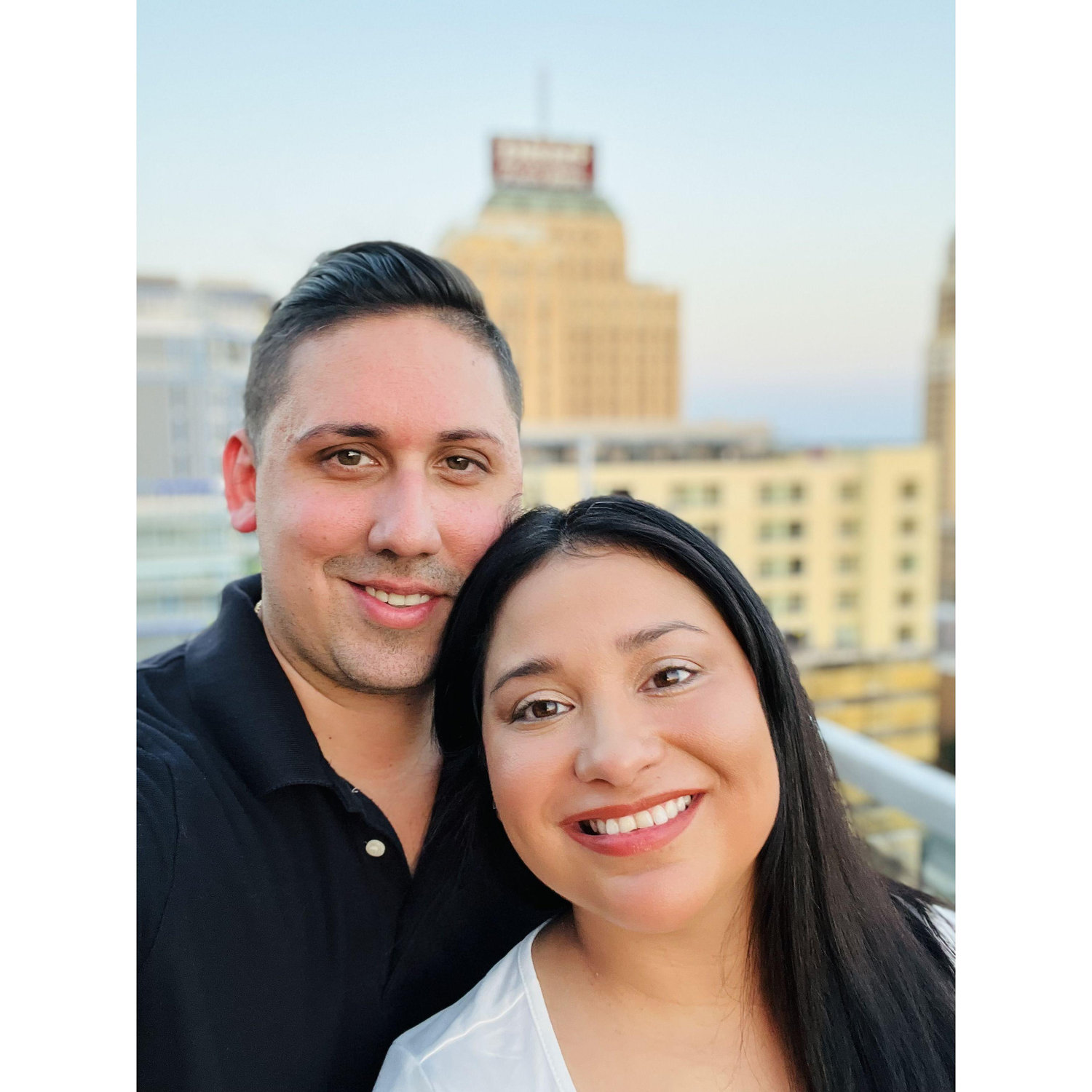 At One Watson Rooftop, second time we went, this is where we had our first date.