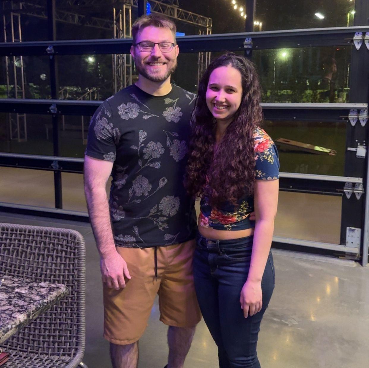 One of our first dates was Top Golf with some awesome friends!