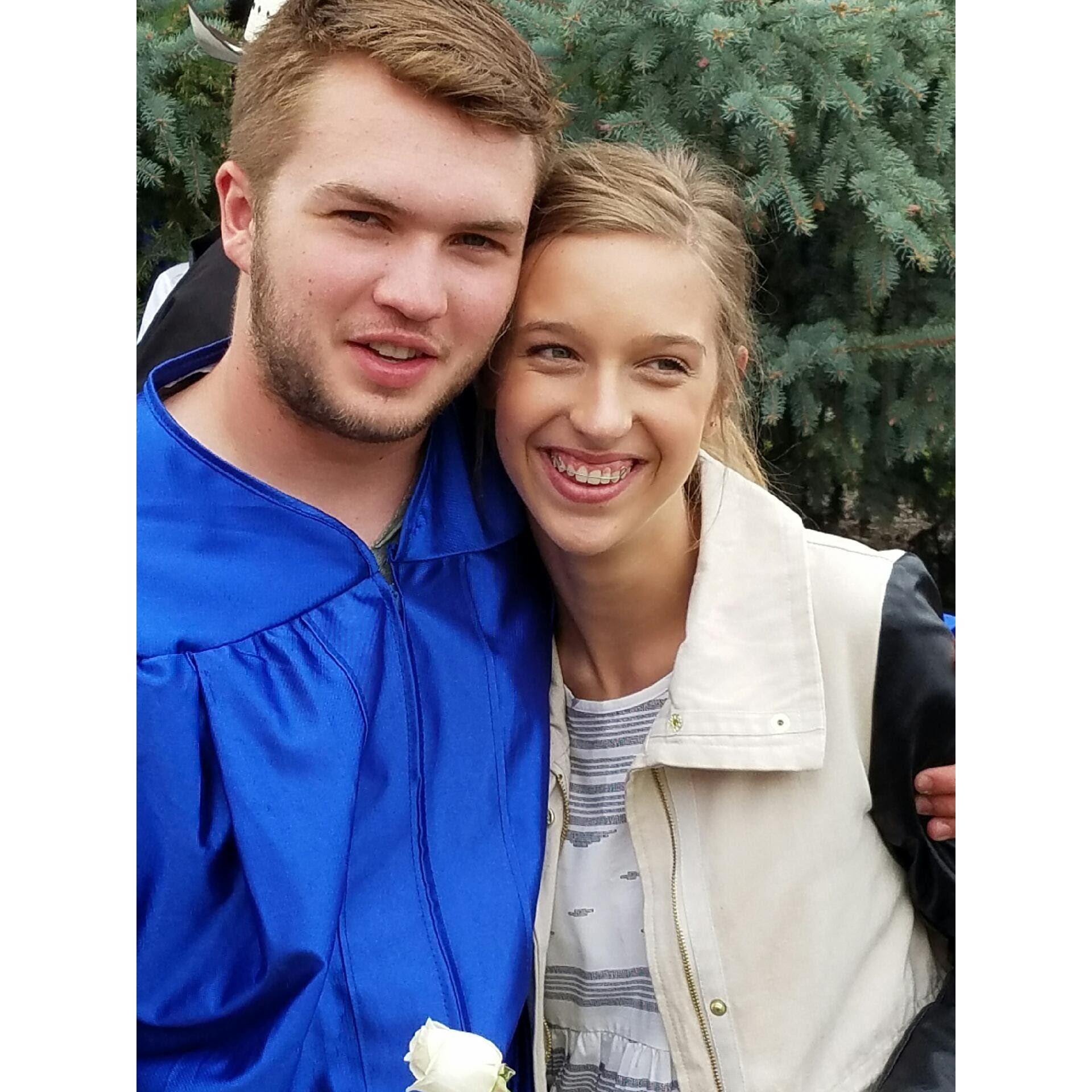 We were babies! Spencer's graduation day! 
2015