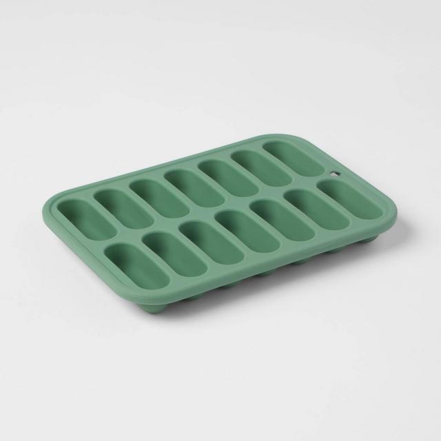 Silicone Ice Cube Tray Green - Room Essentials™