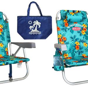 Set of 2 Tommy Bahama Backpack Beach Chairs
