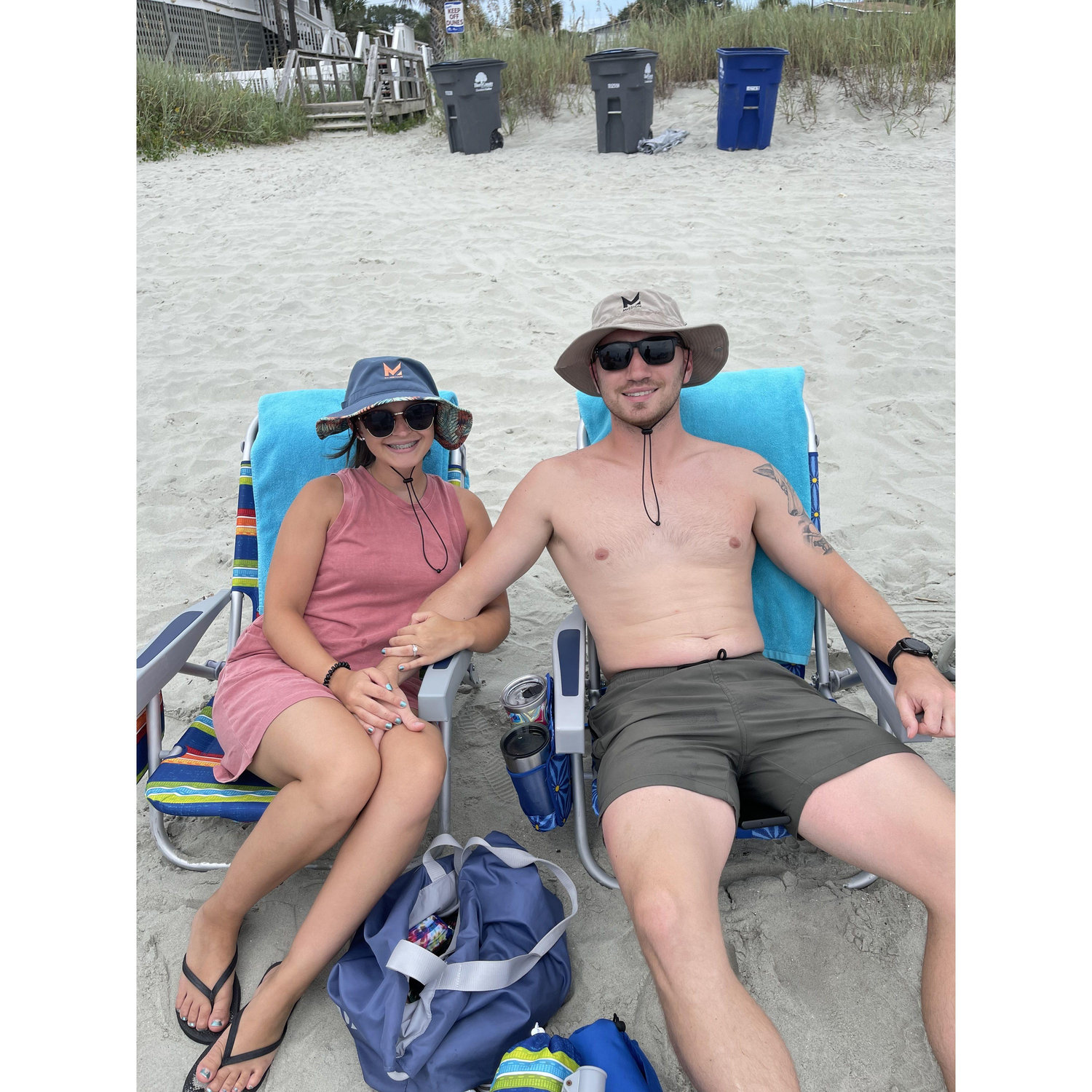 Our second beach trip together. Marc proposed during this trip! Summer 2022
