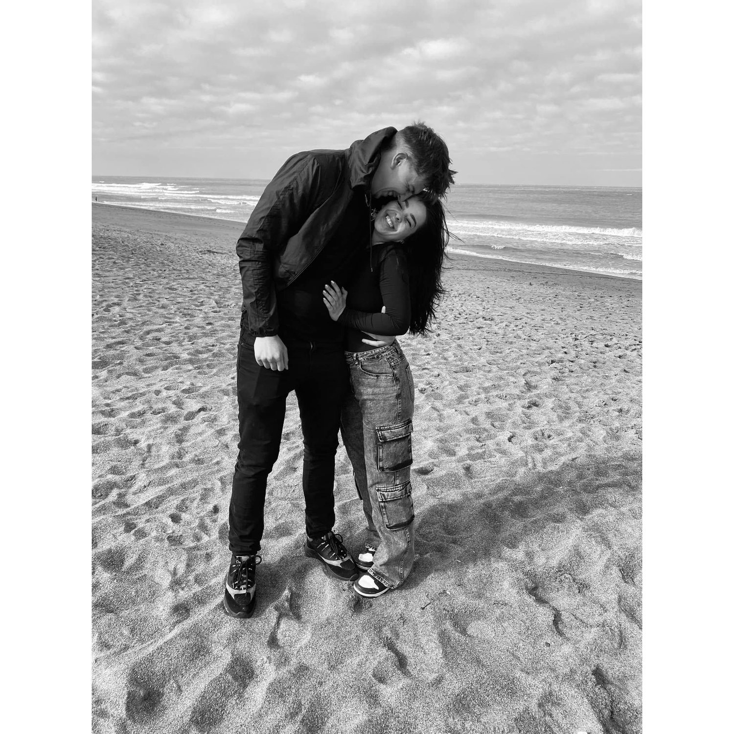 Us at the beach