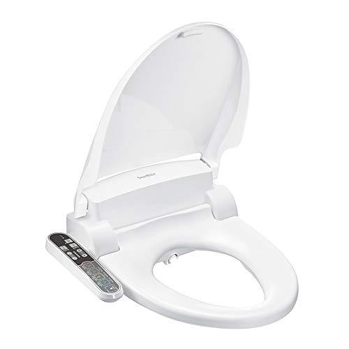 SmartBidet SB-2000 Bidet Seat for Elongated Toilets - Electronic Heated Toilet Seat with Warm Air Dryer and Temperature Controlled Wash Functions (White)