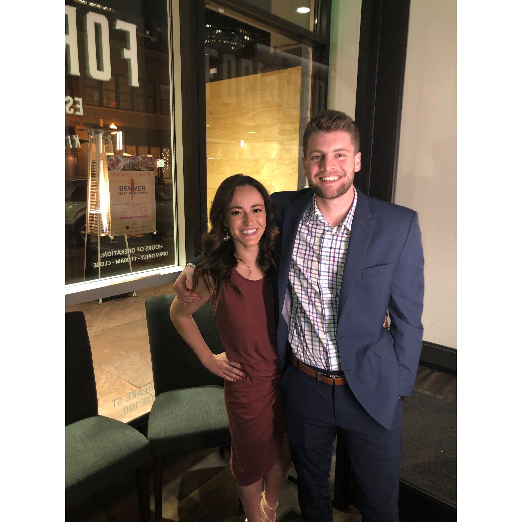 Our first Valentines Day together in 2020