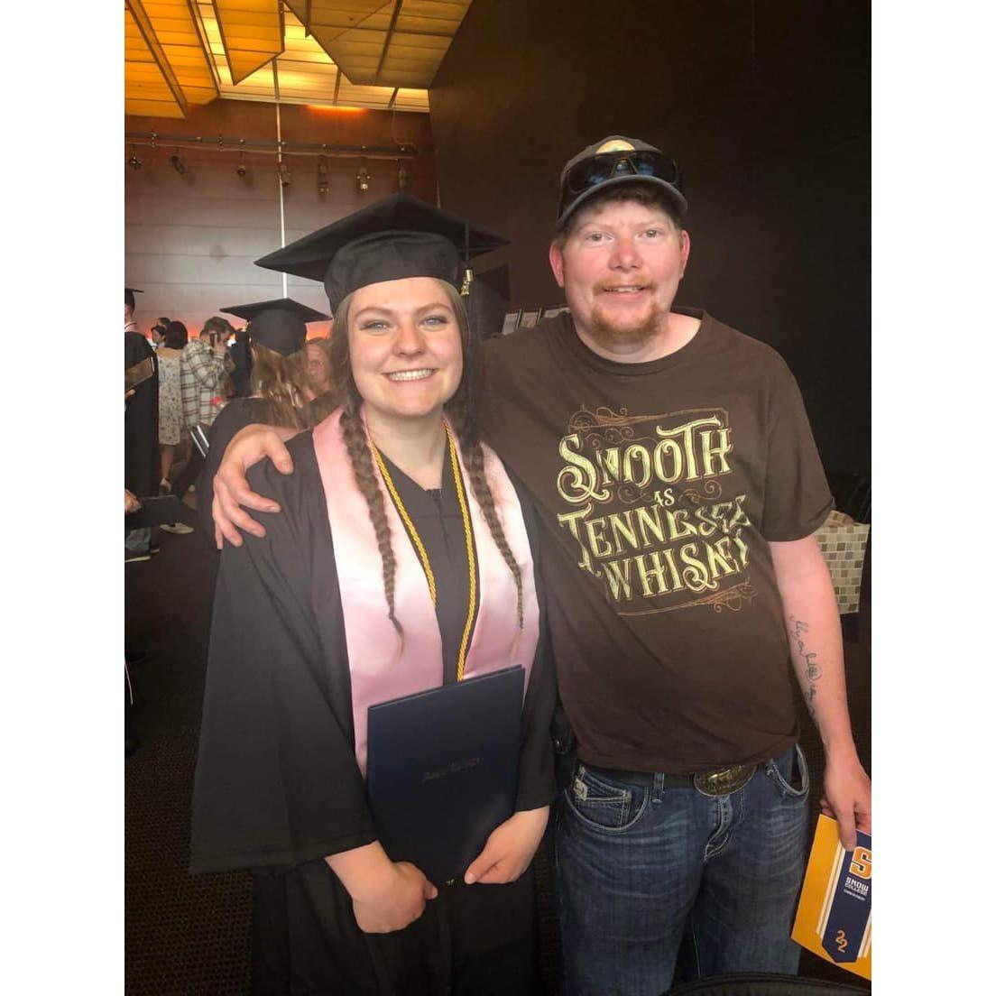 Kelten moved to Ephraim, UT to be with me through the last part of my degree. I needed his support more than ever and he was there for me.
