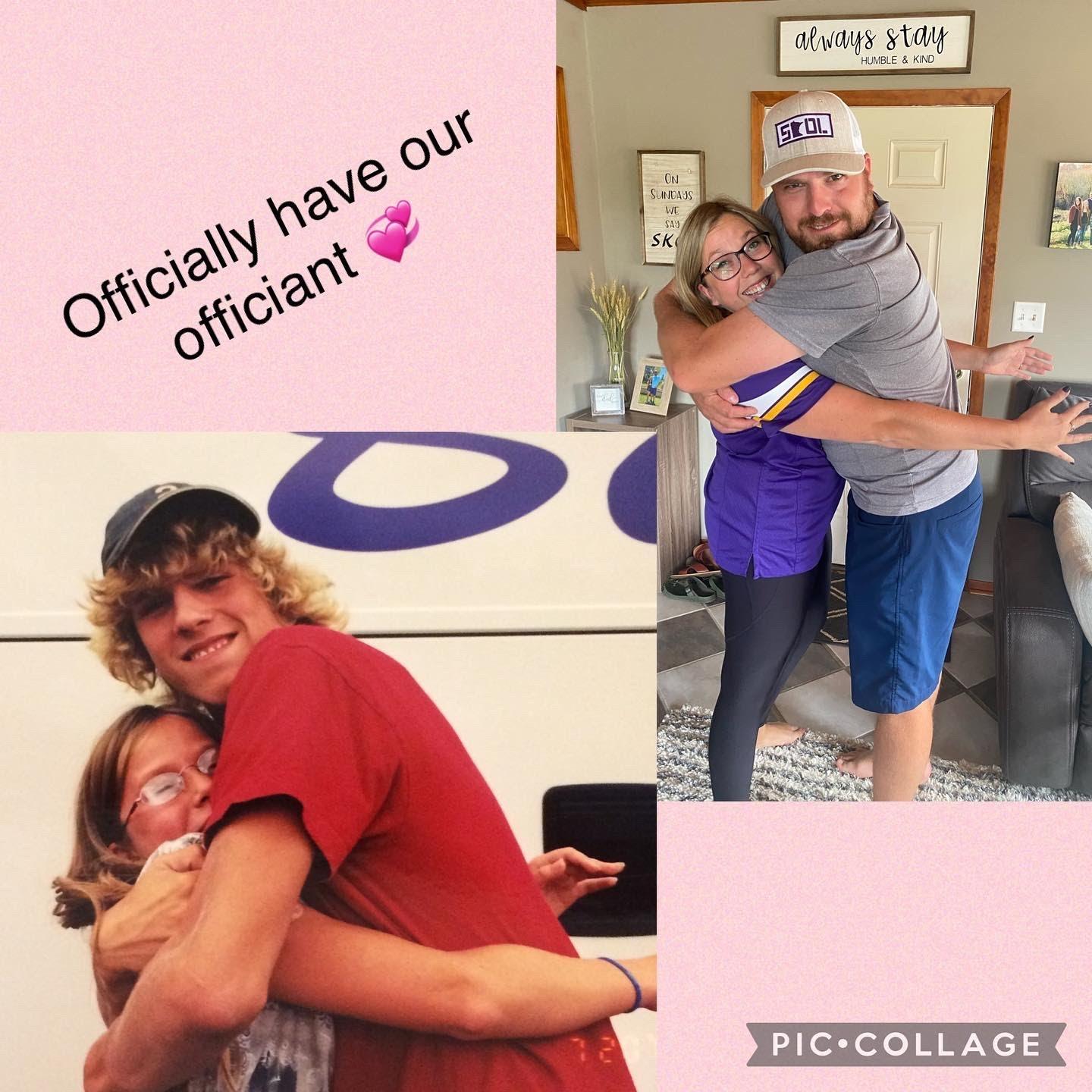 I'm a sucker for a great recreation picture! A huge thank you to Jeff for agreeing to marry us! We love you!