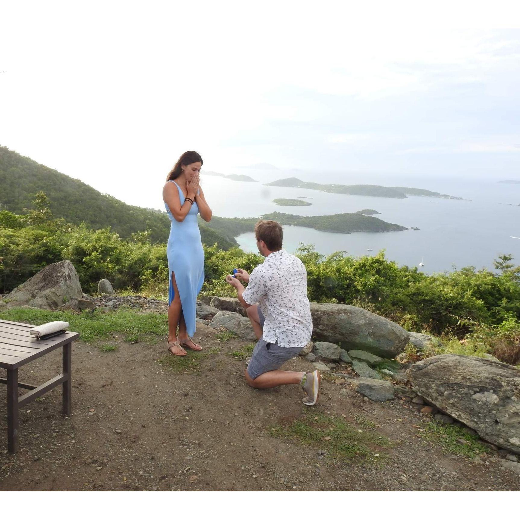 Nathan proposed in St John, at the Windmill 11/4/22