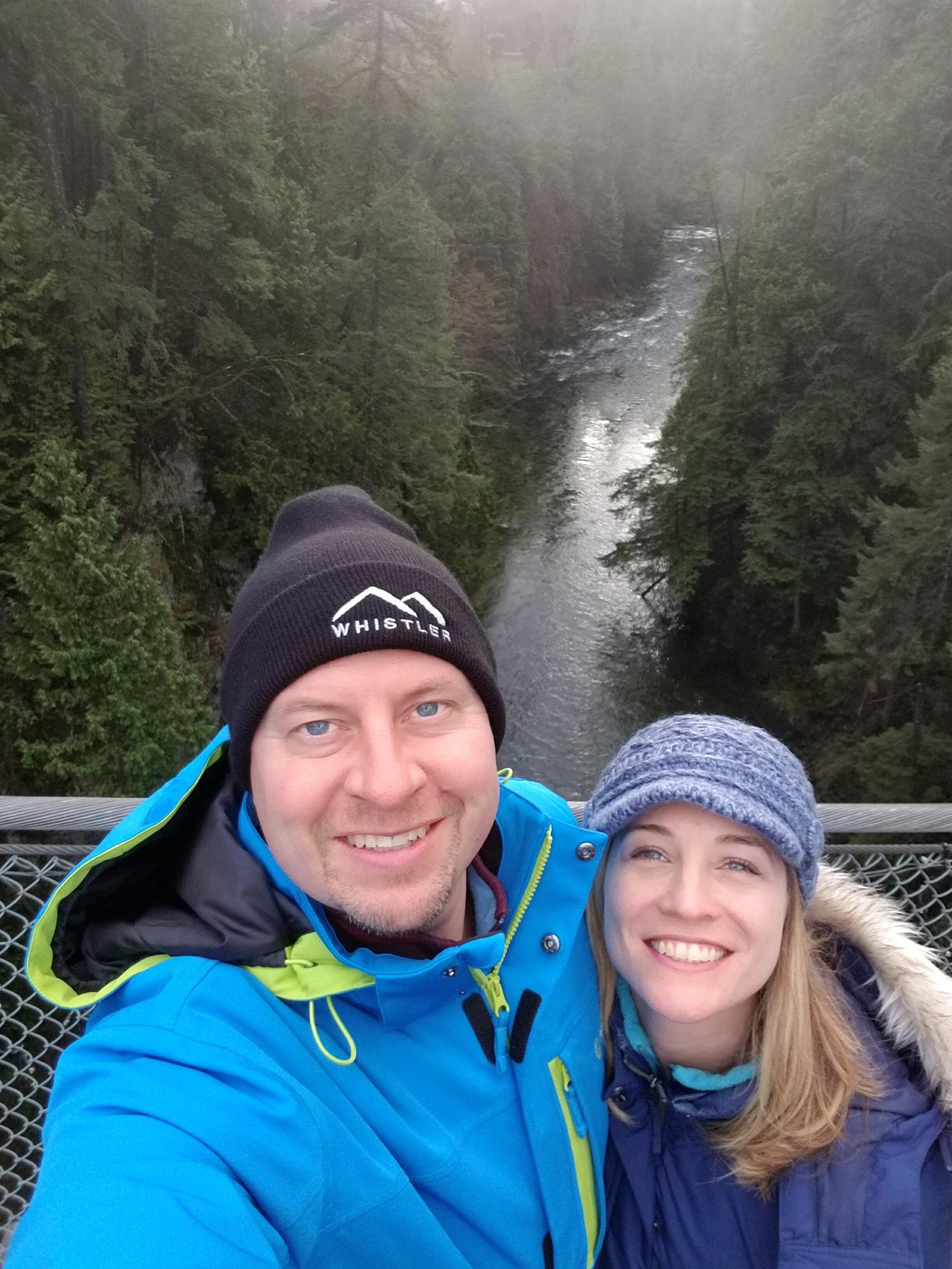 Capilano Bridge, Vancouver, BC; Jan 2018