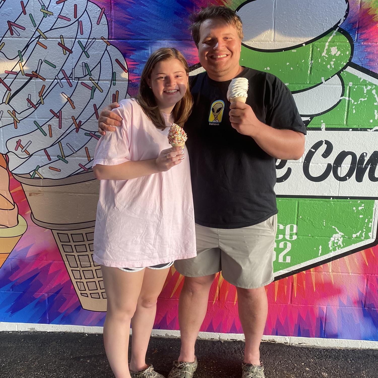 2022:
John was home in Maryland
working, studying for LSAT, and
applying to law schools. Sydney
was finishing up her last few semesters
at NCSU. We drove and visited each
other whenever we could!